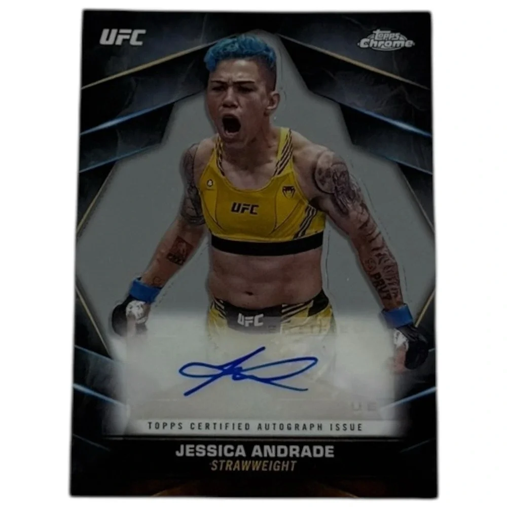 2024 TOPPS CHROME UFC JESSICA ANDRADE‎ #CVA-JAN AUTO STRAWWEIGHT